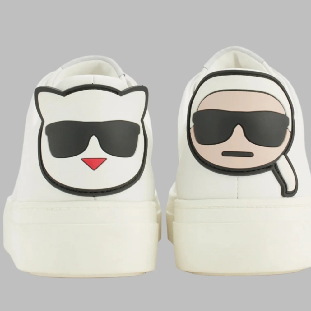 Karl Lagerfeld Classic White Sneakers for Men